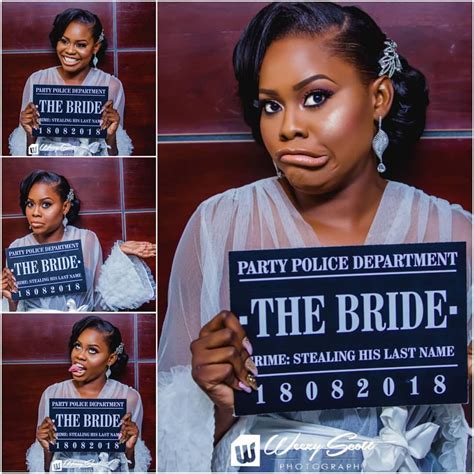 Just A Goofy Bride And Her Mugshots 😄 Love It Brid