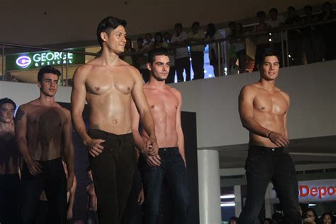 daniel matsunaga shirtless at the lookbook fashion show the web magazine