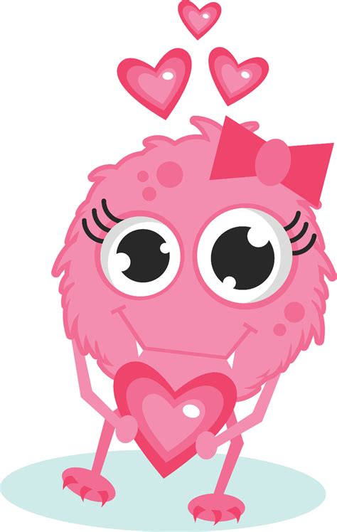 Download High Quality Valentine S Day Clipart Monster Transparent Png