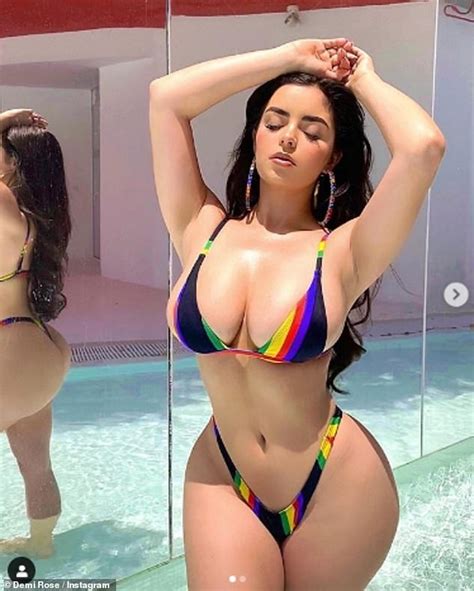Demi Rose Flaunts Her Ample Assets As She Poses Up A Storm In A Very