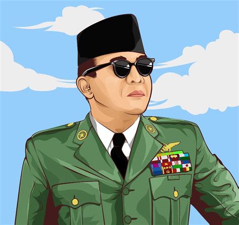 Ir Soekarno White Transparent Handsome Man Ir Soekarno Indonesian Hero