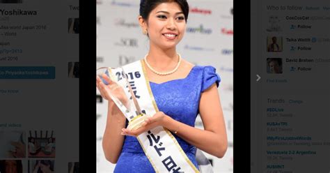 Indo Japanese Beauty Priyanka Yoshikawa Chosen As Japans Miss World Representative Soranews24