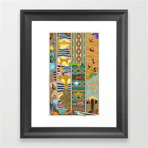 Comic Strip Wall Wth Paper Framed Art Print By Yvang Society6