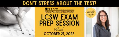Lcsw Exam Prep Session National Association Of Social Workers Nc Chapter