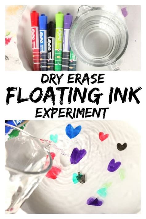 Dry Erase And Water Floating Ink Experiment Cool Science