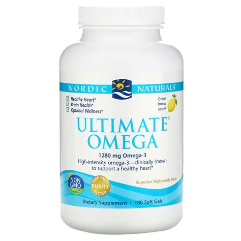 nordic naturals ultimate omega lemon 1 280 mg 180 soft gels iherb