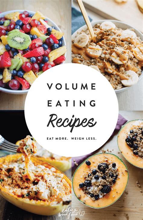 Fancy getting the best of both worlds by enjoying low calorie and delicious meals? The Best Volume Eating Recipes | Eating Bird Food | Bloglovin'