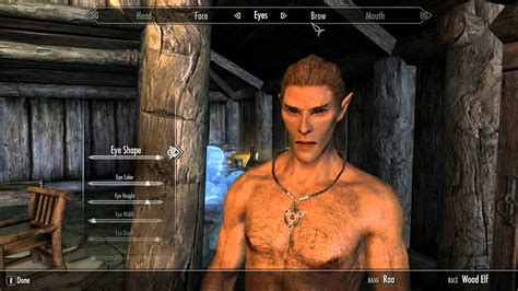 Skyrim Characters Sexy Male Wood Elf Creation Youtube