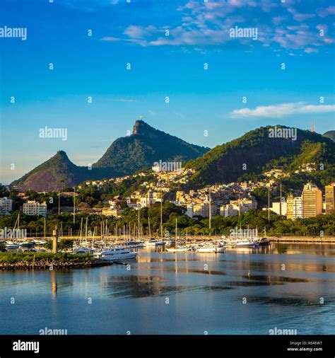 Beautiful Panoramic View Of The City Of Rio De Janeiro With Corcovado