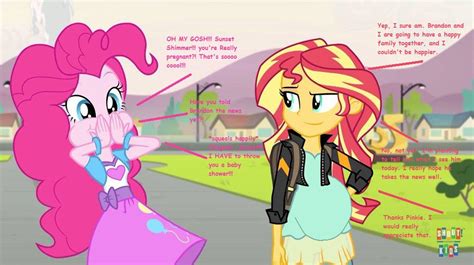 Pinkie Pie Finds Out That Sunset Is Pregnant By Epiccartoonsfan On Deviantart