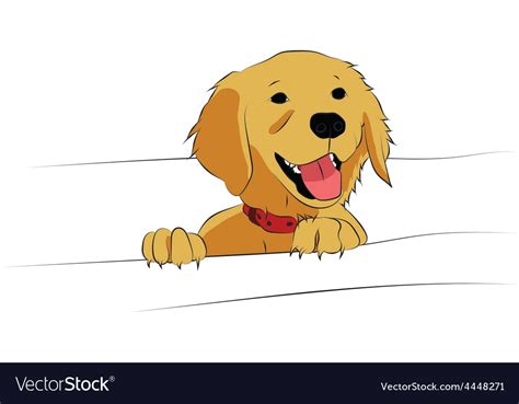 Golden Retriever Puppy Royalty Free Vector Image