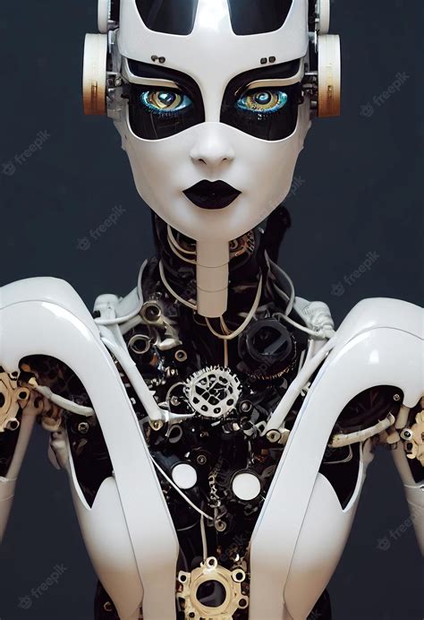 Premium Photo Portrait Of A Futuristic Female Robot An Artistic