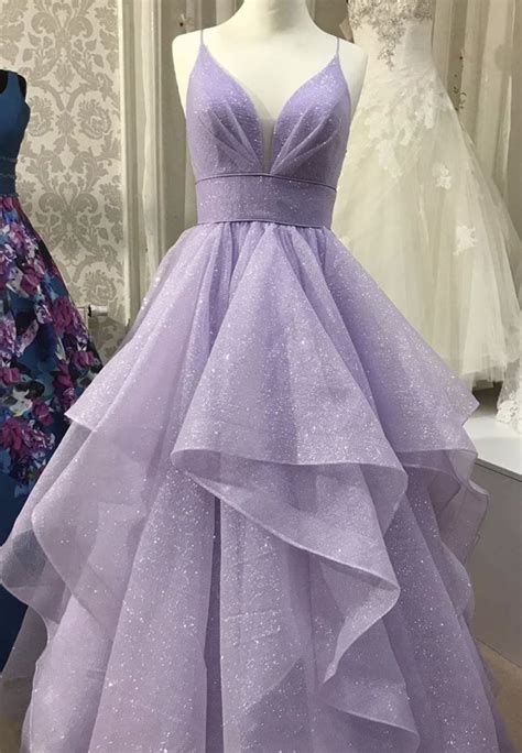 Purple Tulle Long Prom Dress Purple Evening Dress 1000 Trendy Prom