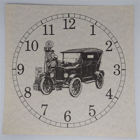 Nostalgic Model T Paper Dials Ronell Clock Co