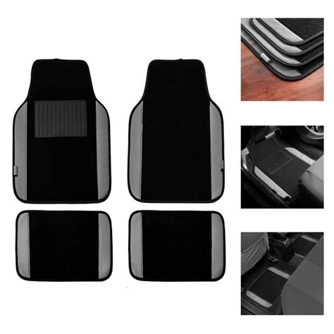 Fh Group High Quality Carpet Floor Mats Leather Trimmed For Auto Sedan