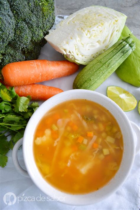 Sopa De Verduras Pizca De Sabor