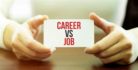 The Difference Between A Career Vs Job