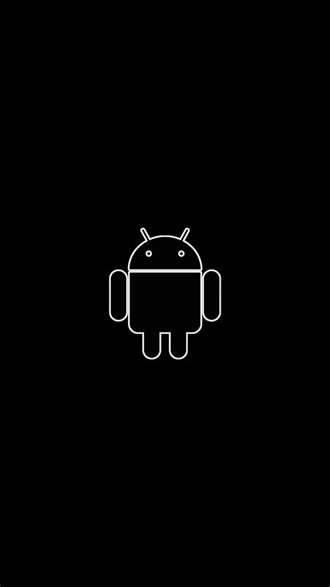 Download Simple Android Logo 2k Amoled Wallpaper