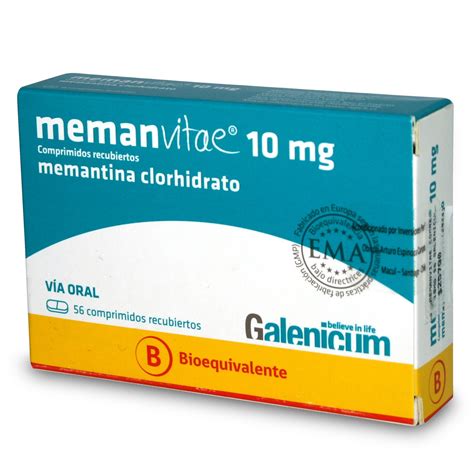 Memanvitae Memantina 10 Mg 56 Comprimidos Recubierto Farmacias Cruz Verde