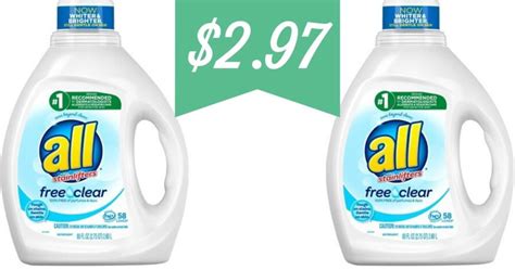 88 Oz All Free And Clear Laundry Detergent For 297 Southern Savers