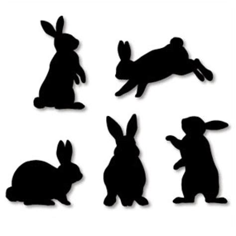 Leaping Rabbit Silhouette At Getdrawings Free Download