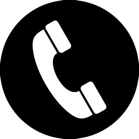Phone Icon In A Circle Transparent Png Stickpng
