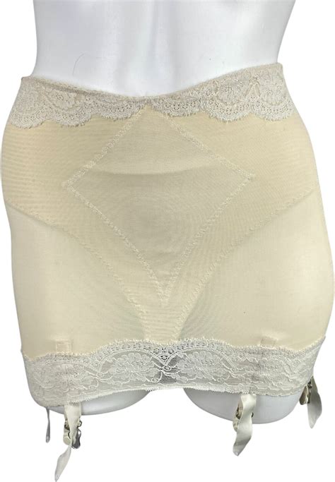 vintage 60s open bottom girdle 6 garters suddenly slim by olga shop thrilling