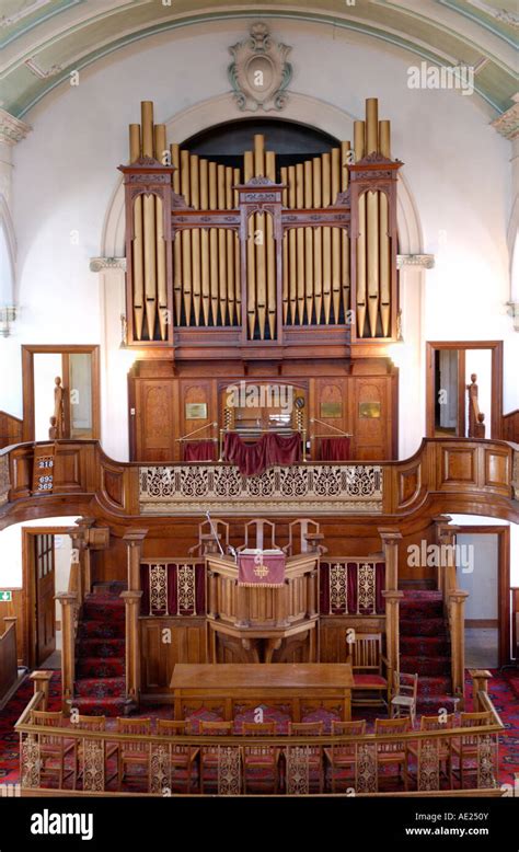 Pipe Organ And Pulpit In The Redundant Grade Ii Listed Bethania Welsh