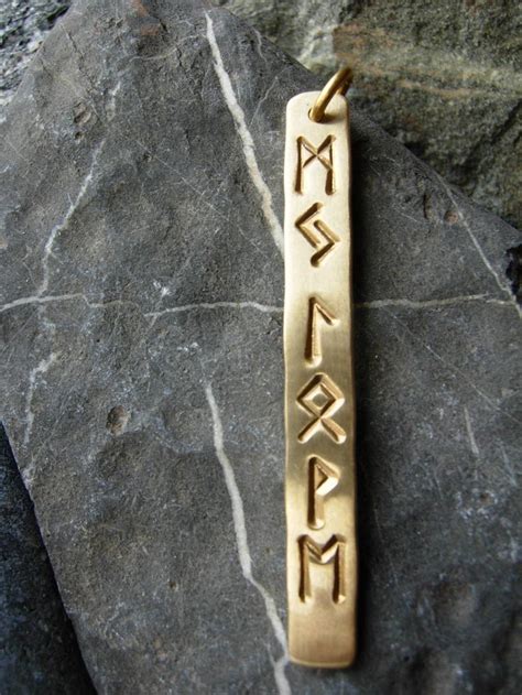 This rune set is designed for banishing & protection. Rune choker MY LOVE Handmade runic pendant Norse | Etsy | Norse runes, Runes, Viking runes