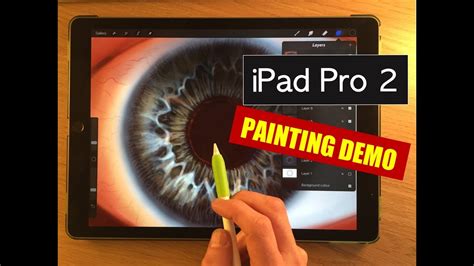 Ipad Pro 2 Painting Test How To Paint An Eye Procreate Tutorial With