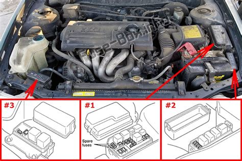 Fuse Box Diagram Toyota Corolla (E110; 1998-2002)