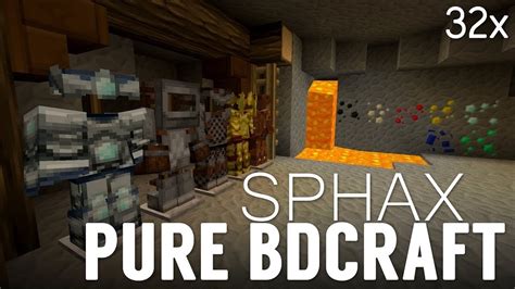 Minecraft Resource Pack Showcase Sphax Purebdcraft 64x Youtube