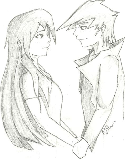 Anime Boy And Girl Drawing At Getdrawings Free Download