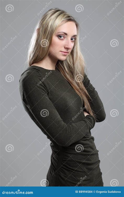 Portrait Of A Beautiful Young Adult Slim And Attractive Sensuality