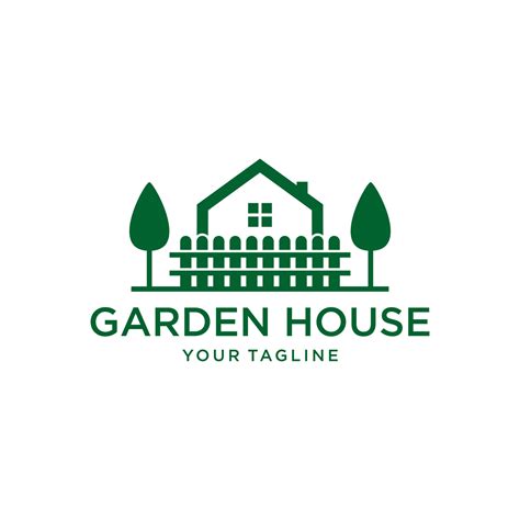 Garden House Logo Design Template 7558961 Vector Art At Vecteezy