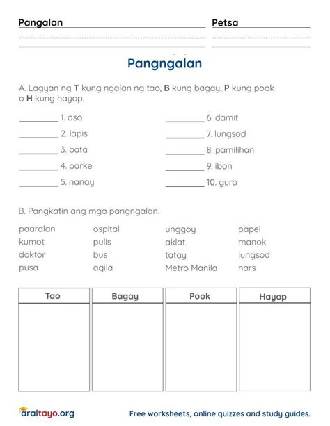 Strengthen Understanding For The Different Categories Of Nouns