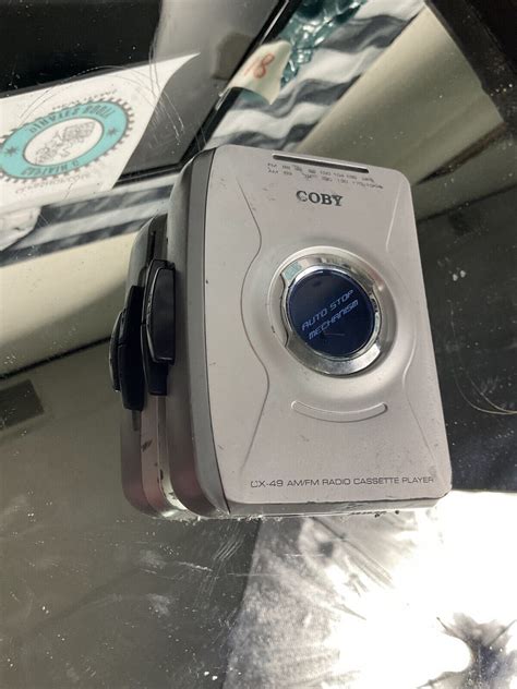 coby cx 49 am fm radio cassette player belt clip walkman working ebay