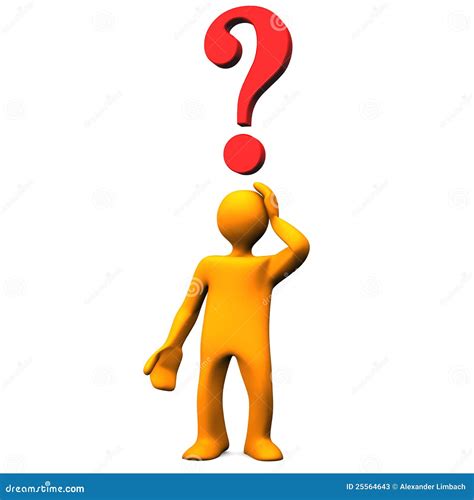 Person With Question Mark Stock Illustration Illustration Of Isolated
