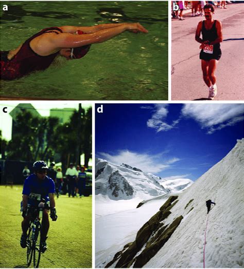 Examples Of Endurance Sports A Swimming B Running C Biking