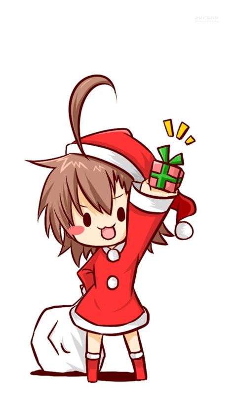 Cute Anime Girl Christmas Drawings