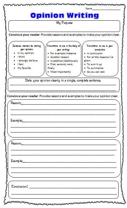 Click the checkbox for the options to print and add to assignments and collections. Graphic Organizers for Opinion Writing | Scholastic.com ...