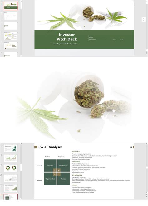 Hemp And Cannabis Vertically Integrated Investor Pitch Deck Template