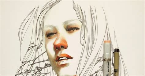 Simply Creative Marker And Pen Portrait By Elfan Diary