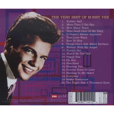 Bobby Vee The Very Best Of Cd Music Buy Online In South Africa From Za
