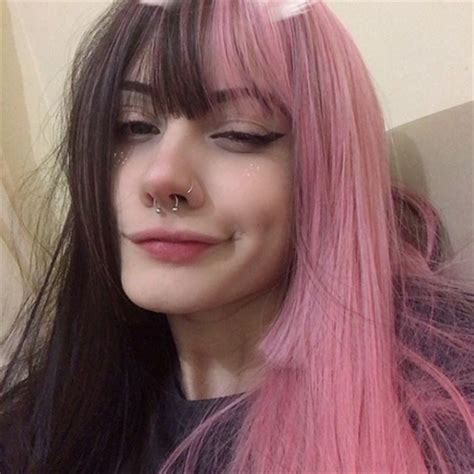 We scoured social media for some of our favorite takes on the trend. Lolita half black half pink wig yv42195 | Youvimi