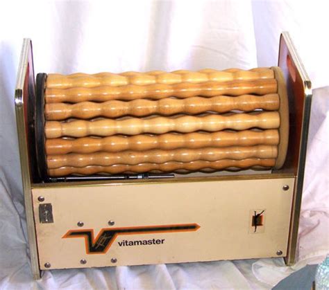 vintage mid century vitamaster massage machine maple rollers etsy