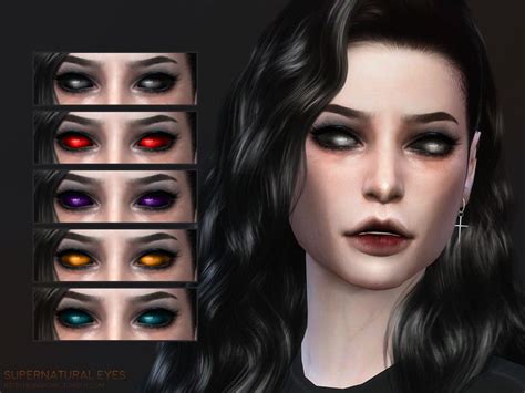 The Sims Resource Supernatural Eyes Simblreen 2020 Floral Skull