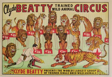 Clyde Beatty Circus Poster Charles Michael Gallery