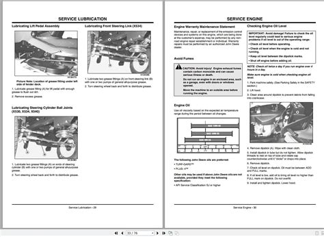 John Deere X500 Manual