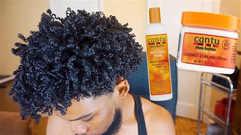 Easy Affordable Mens Curly Hair Routine Ft Cantu Products Youtube